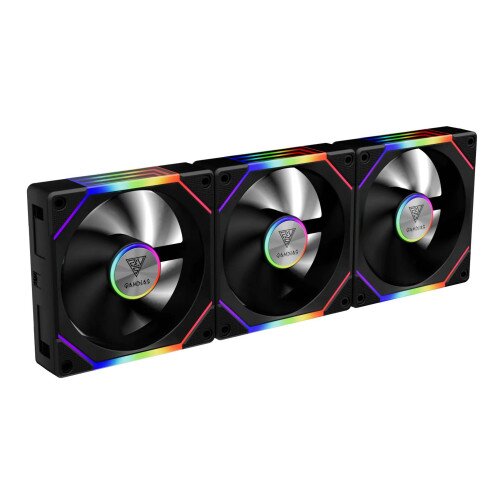 Gamdias AEOLUS P2-1203 ARGB PWM 120mm Fan Pack - Black