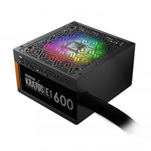 Gamdias Kratos E1 80 Plus RGB Power Supply - 600W