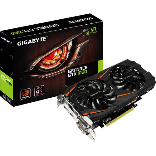 Gigabyte GeForce GTX 1060 WINDFORCE OC 3G Graphics Card