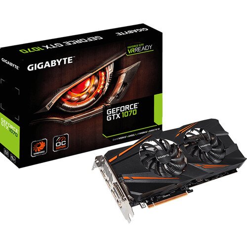 Gigabyte GeForce GTX 1070 WINDFORCE OC 8G Graphics Card