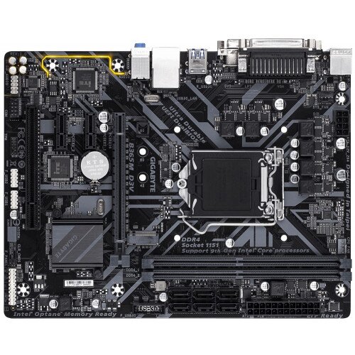 Gigabyte Intel B365 D3V (rev. 1.0) Ultra Durable Motherboard With Gigabyte 8118 Gaming LAN