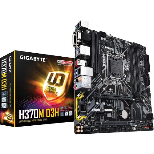 Gigabyte Intel H370 Ultra Durable Motherboard USB 3.1 Gen2 Type-C & Type-A