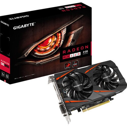 Gigabyte Radeon RX460 WINDFORCE OC 2G Graphics Card