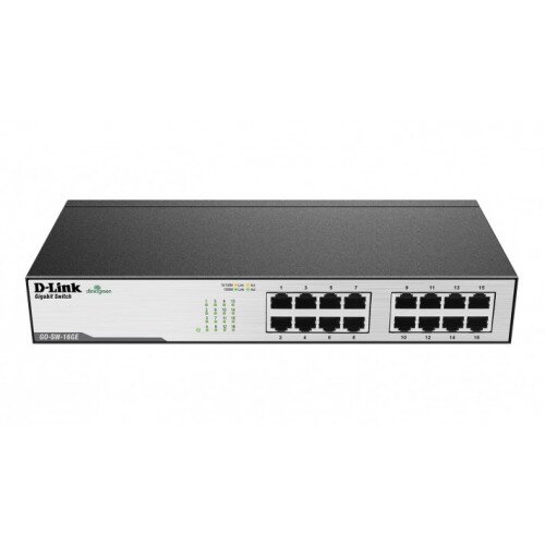 D-Link 16-Port Gigabit Unmanaged Metal Desktop or Rackmount Switch