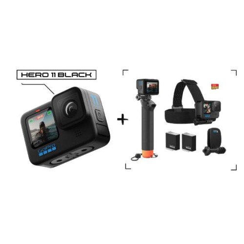 GoPro HERO11 Black Action Camera Waterproof + Stabilization - Accessories Bundle