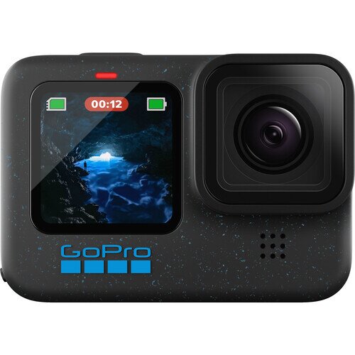 GoPro HERO12 Black Action Camera (Waterproof + Stabilization) - Only Cam