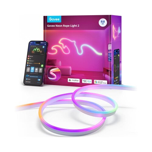 Govee RGBIC Neon Rope Smart Light 2 - White - 3 Meter