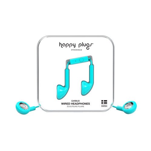 Happy Plugs Earbud Wired Headphones - Turquoise