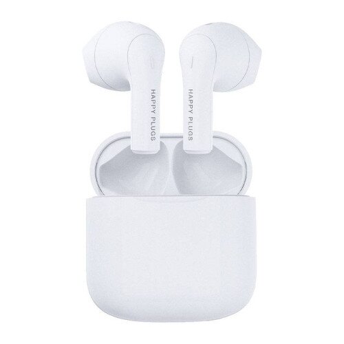 Happy Plugs Joy Pink True Wireless Headphones - White