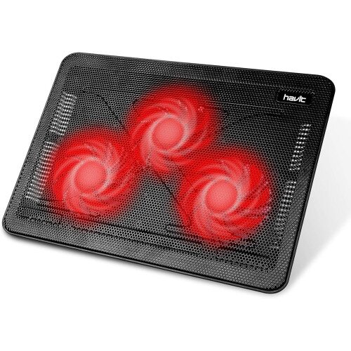 Havit HV-F2056 15.6"-17" Laptop Cooler Cooling Pad - Black/Red