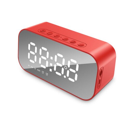 Havit M3 Bluetooth Speaker Alarm Clock Radio - Red