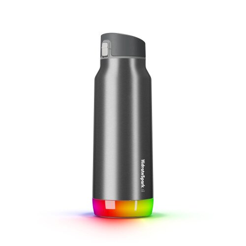 Hidrate Spark PRO Bluetooth Smart Water Bottle - 32oz Stainless Steel - Chug - Brushed