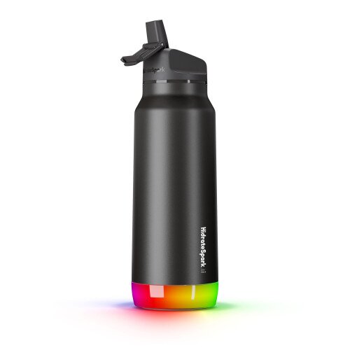 Hidrate Spark PRO Bluetooth Smart Water Bottle - 32oz Stainless Steel - Straw - Black