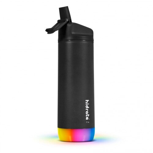 Hidrate Spark Stainless Steel Bluetooth Smart Water Bottle - 17oz - Straw - Black