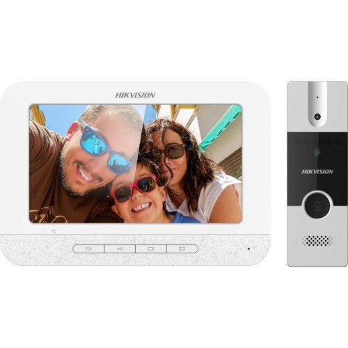 Hikvision DS-KIS204T 4-wire Analog Video Intercom Bundle for Villa or House