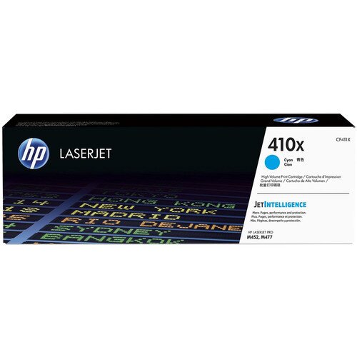 HP 410X High Yield Original LaserJet Toner Cartridge - Cyan