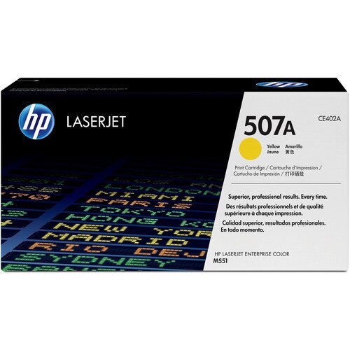 HP 507A Original LaserJet Toner Cartridge - Yellow
