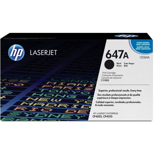 HP 647A Black Original LaserJet Toner Cartridge