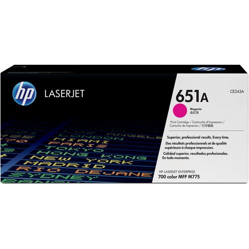 HP 651A Original LaserJet Toner Cartridge - Magenta
