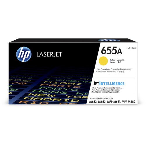 HP 655A Original LaserJet Toner Cartridge - Yellow