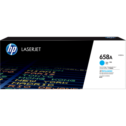 HP 658A Original LaserJet Toner Cartridge - Cyan