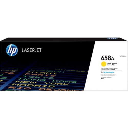 HP 658A Original LaserJet Toner Cartridge - Yellow