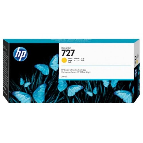 HP 727 300-ml DesignJet Ink Cartridge - Yellow