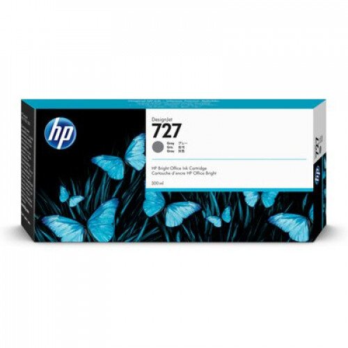 HP 727 300-ml DesignJet Ink Cartridge - Gray