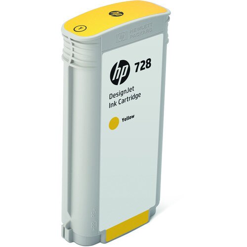 HP 728 130-ml DesignJet Ink Cartridge - Yellow
