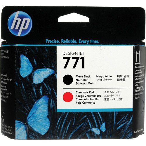 HP 771 DesignJet Printhead Toner Cartridge - Matte Black/Chromatic Red
