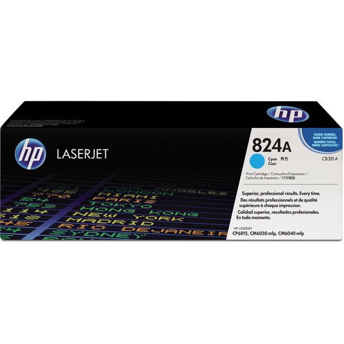 HP 824A Original LaserJet Toner Cartridge - Cyan