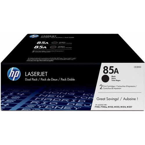 HP 85A 2-Pack Black Original LaserJet Toner Cartridges