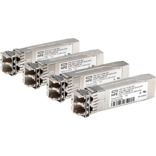 HPE MSA 10Gb Short Range iSCSI SFP+ 4‑Pack Transceiver