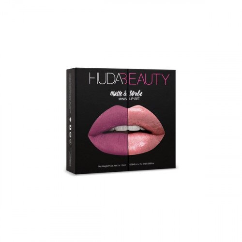 Huda Beauty Matte & Strobe Mini Lip Set - Warm Pinks
