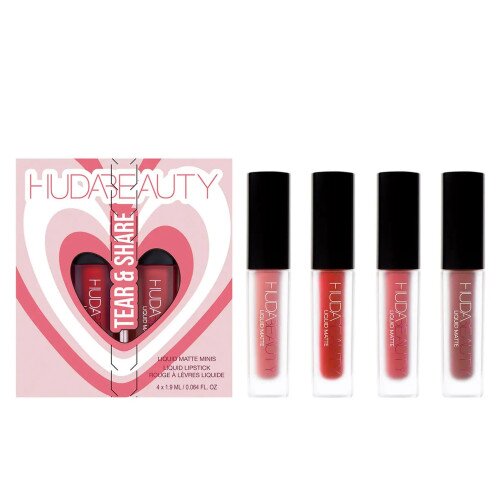Huda Beauty Valentine's Day Liquid Matte Lipstick Mini Quad