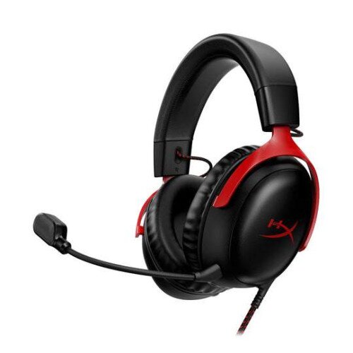 HyperX Cloud III Wired Gaming Headset - Black/Red