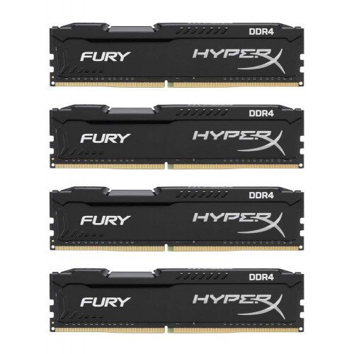 HyperX FURY DDR4 Memory - Black - 2666MHz - 4GB - Kit of 4