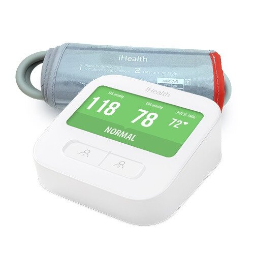 iHealth Clear Wireless Blood Pressure Monitor - Extra Large Size Cuff 16.5" - 18.9"