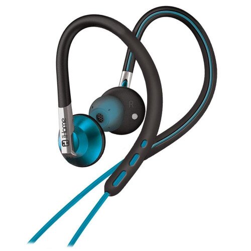 iHome iB11 2-in-1 Sport Earbuds with Removable Earhooks - Blue