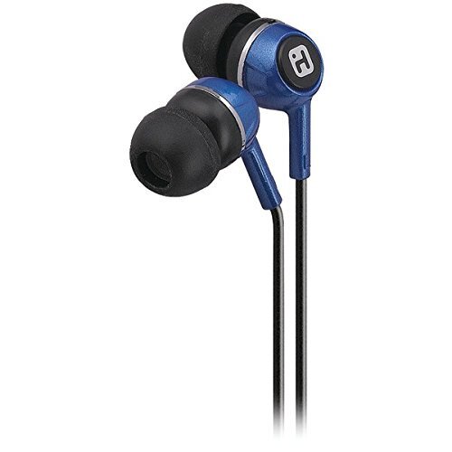 iHome iB25 Noise Isolating Earphones - Blue