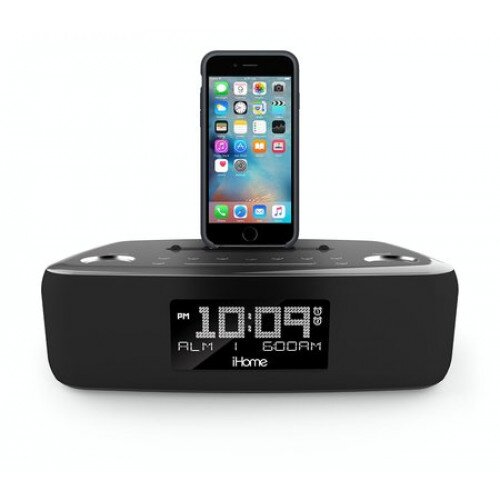 iHome iDL44 Case Friendly Lightning Dock with USB Charge - Black