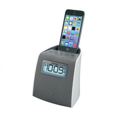 iHome iPL22 Lightning Clock Radio for iPhone/iPod - White
