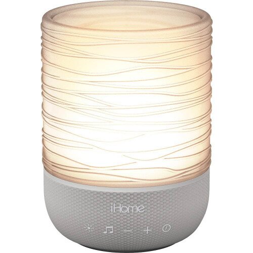 iHome Zenergy Meditative Light & Sound Therapy Candle - Gray