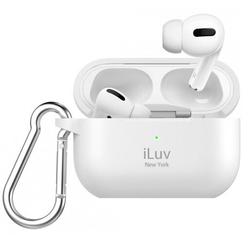 iLuv AirPods Pro Drop & Dust Proof Protective Silicone Case - White