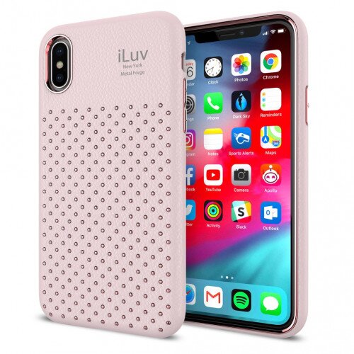 iLuv Metal Forge Case for iPhone XR - Pink