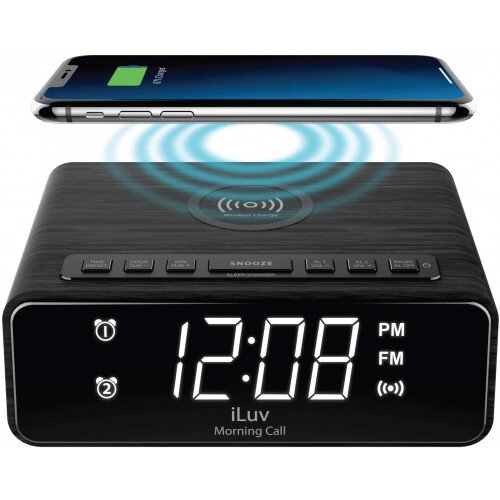 iLuv Morning Call 4Q Alarm Clock with Wireless Charger