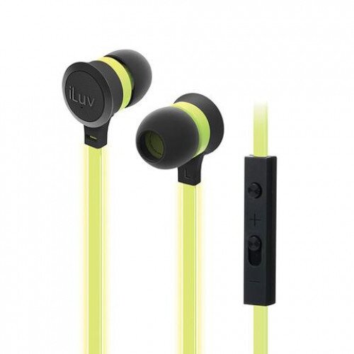 iLuv Neon Glow In-Ear Wired Headphones - Green