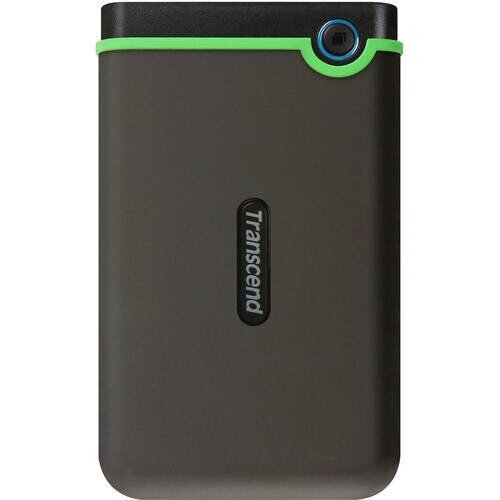 Transcend StoreJet 25M3 Ruggedized Portable Hard Drive - Iron Gray - 2TB