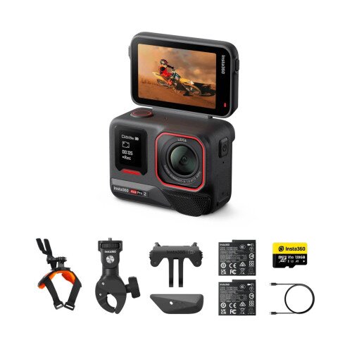 Insta360 Ace Pro 2 8K AI-Powered Action Camera - Motorcycle Bundle - Dual Battery