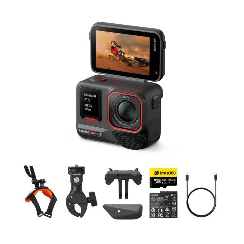 Insta360 Ace Pro 2 8K AI-Powered Action Camera - Motorcycle Bundle - Single Battery